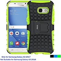 Fetrim Funda Samsung Galaxy A3 2017- Soporte Proteccion Cáscara Cases Delgada de Golpes Doble Capa de Tough Silicona TPU…